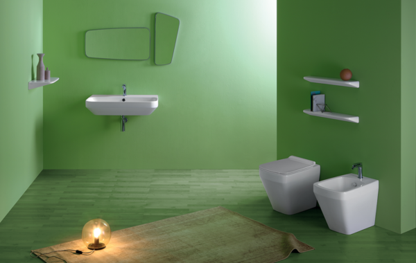 Serie Igienici BADEN BADEN  - Simas  Con Vaso RIMLESS
