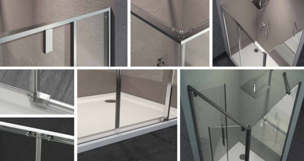 Cabina Doccia Futura Anta Fissa 70600 crist. 6mm Profilo AB - immagine 3