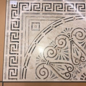 Rosone Roseton Padova Lappato Beige 120x120