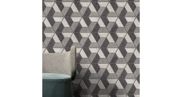 Highstone Decoro Hexagon Dark 24x28