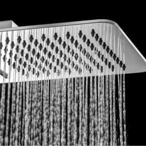 Soffione doccia a parete con pioggia e cascata - IB RUBINETTERIE