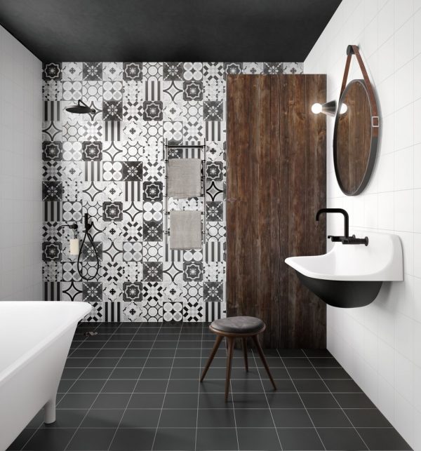 Patchwork B&W White 20x20 - immagine 3