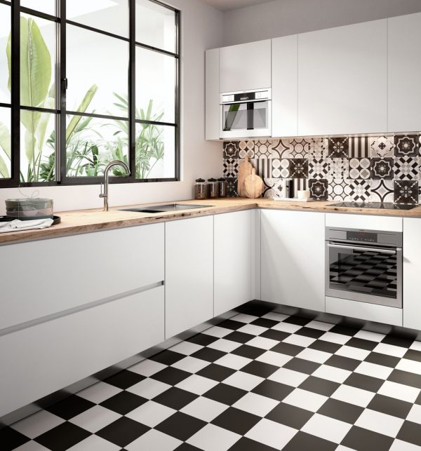 Patchwork B&W White 20x20 - immagine 2