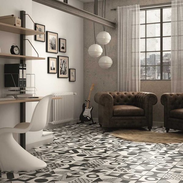 Patchwork B&W Mix 20x20