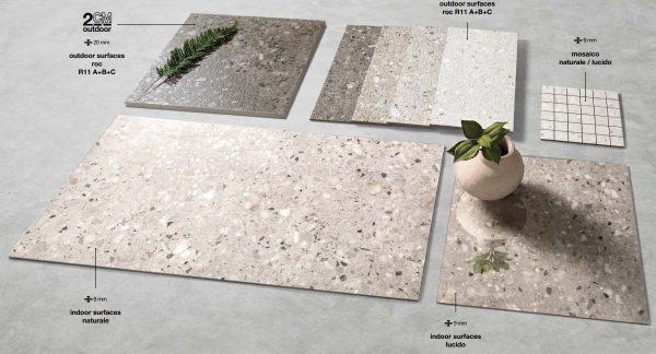 Frammenta Taupe Roc Rettificato 60x60 - immagine 5
