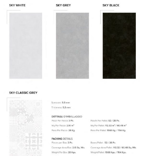 Sky Classic Grey 60x120 sp. 5.5 - immagine 2