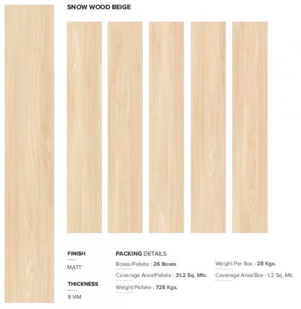 Snow Wood Beige 20x120 - immagine 2