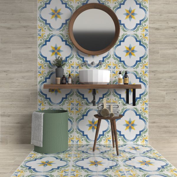 Gres porcellanato Antiche Riggiole Napoletane 34x34 Ceramica Savoia - immagine 5