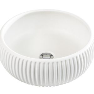 Lavabo in cemento PlissèRound Basin 37x15