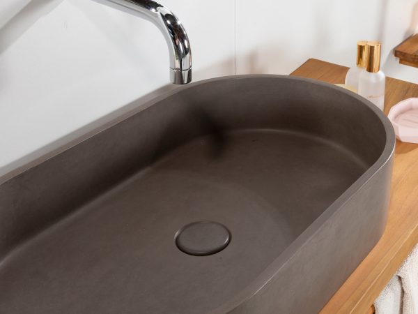 Lavabo in ceramica BetonZero Basin 60x35 - immagine 5