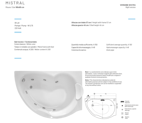 VASCA INCASSO MISTRAL - JETFUN - immagine 3