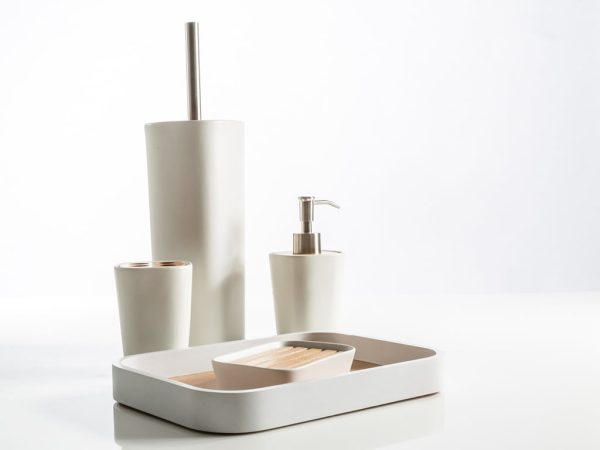 Accessori da bagno in ceramica Plain Bianco vassoio