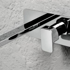 Miscelatore lavabo parte esterna a parete h205mm serie Daily