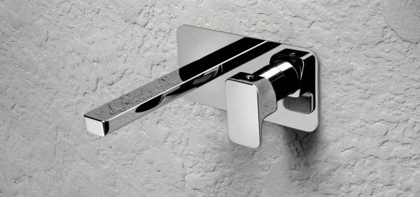 Miscelatore lavabo parte esterna a parete h205mm serie Daily