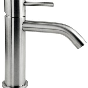 Miscelatore lavabo con scarico serie CleoSteel h189 mm
