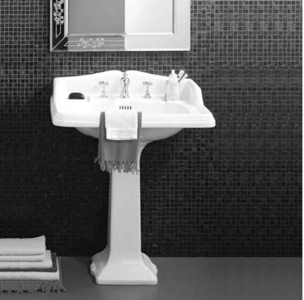 Lavabo Arcade ( AR 834) cm 73 + Colonna ( AR 805) Simas - immagine 2