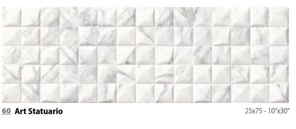 Art Statuario 25x75 Ceramica Sant'Agostino