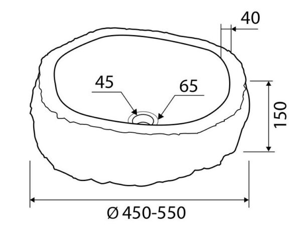 Lavabo In Pietra River Stone NRS3 - immagine 2