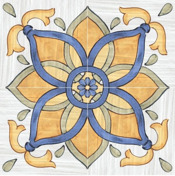 Piastrella 34x34 Nisida (maioliche del golfo)Ceramica Savoia - immagine 2