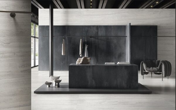 Piastrella 60x120 Invictus Right White Ceramica Sant'Agostino - immagine 4